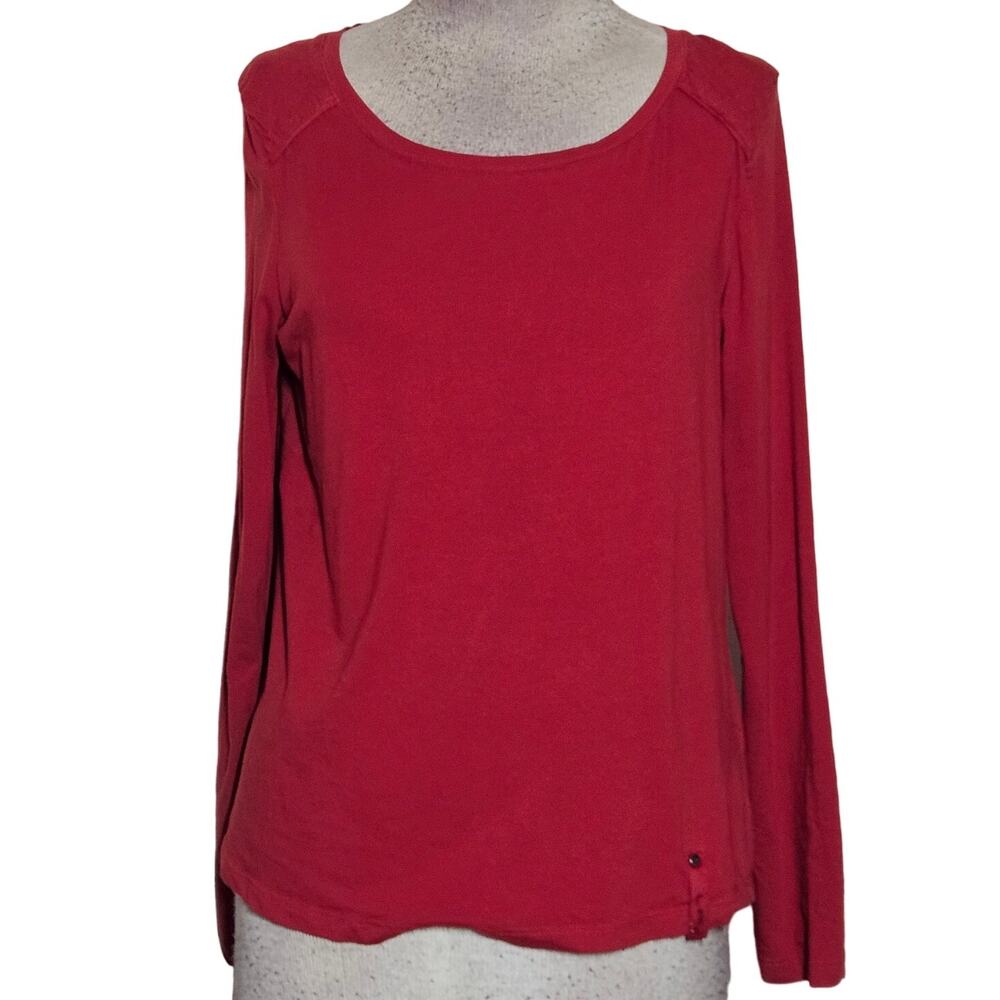 Lauren Ralph Lauren Red Long Sleeve Tee Size Medium